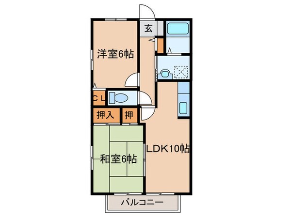 第2グリーンコーポ守山の物件間取画像